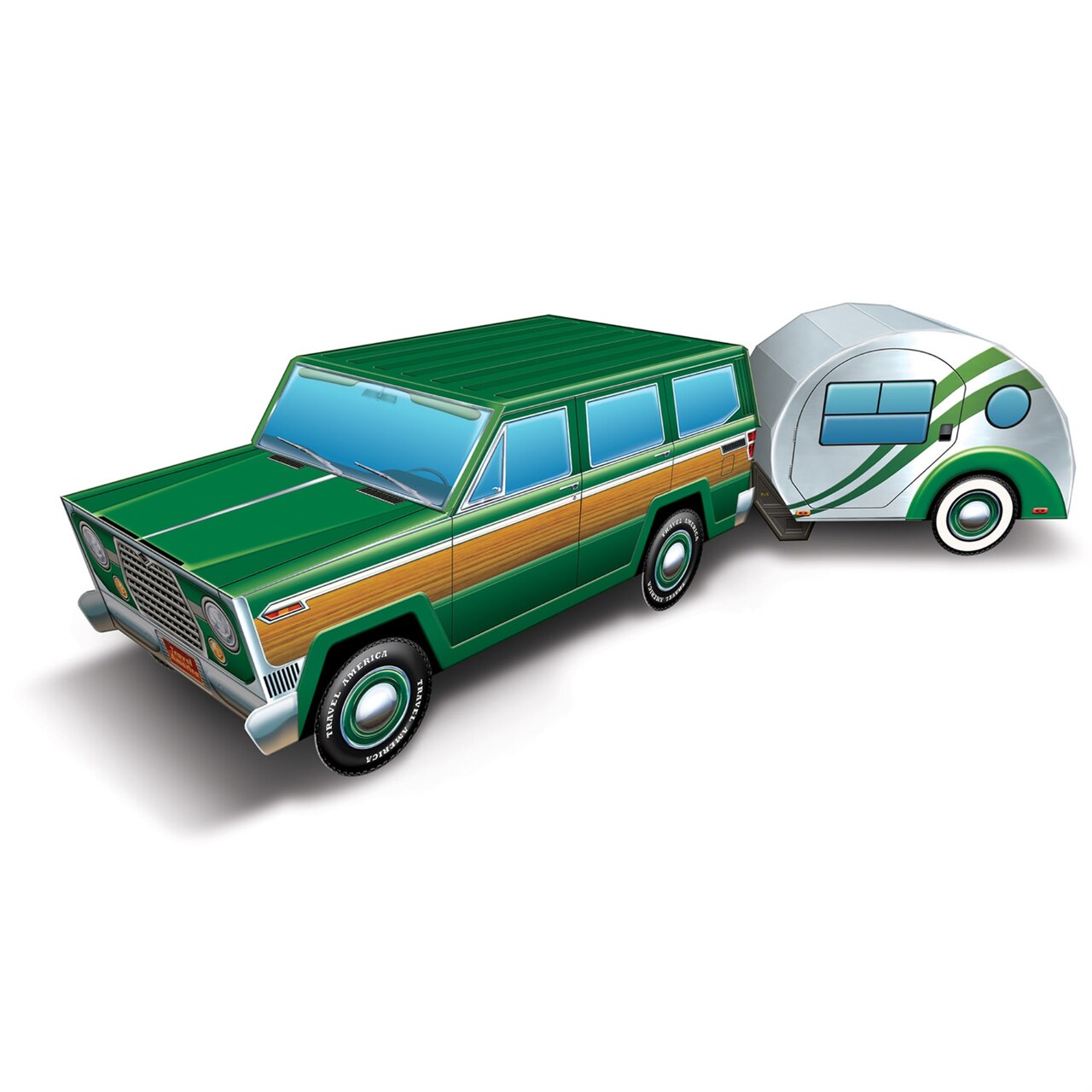 3-D Travel America Road Trip Centerpiece, (Pack of 12)
